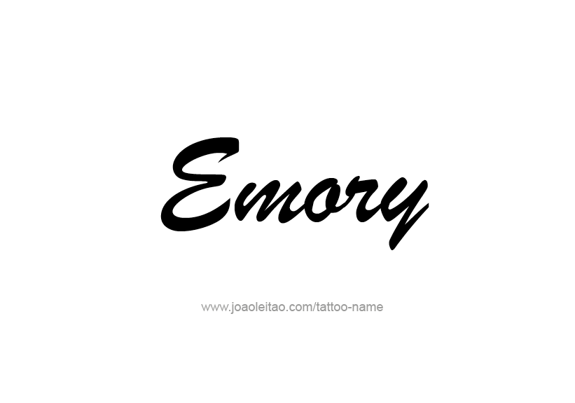 Tattoo Design Name Emory   