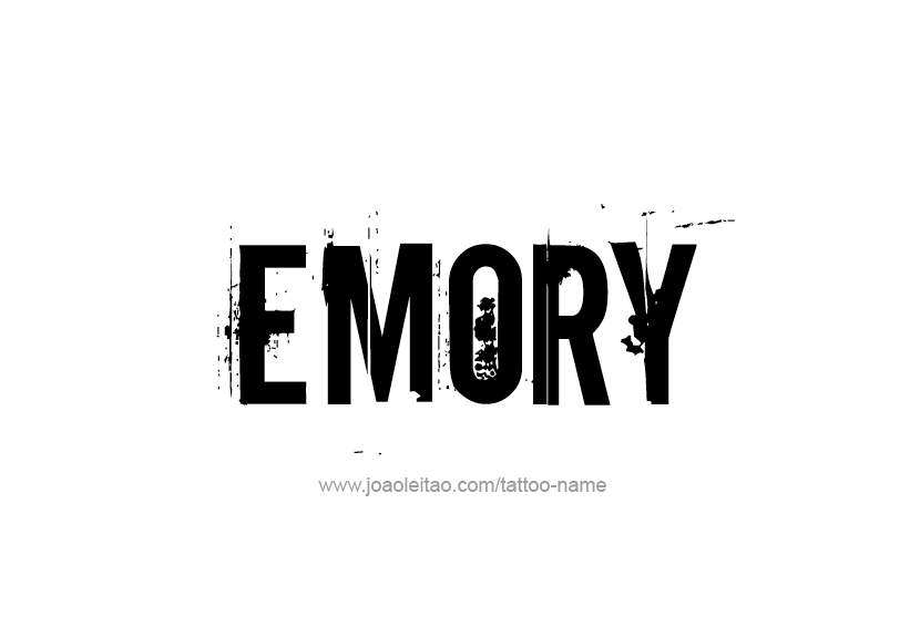 Tattoo Design Name Emory   