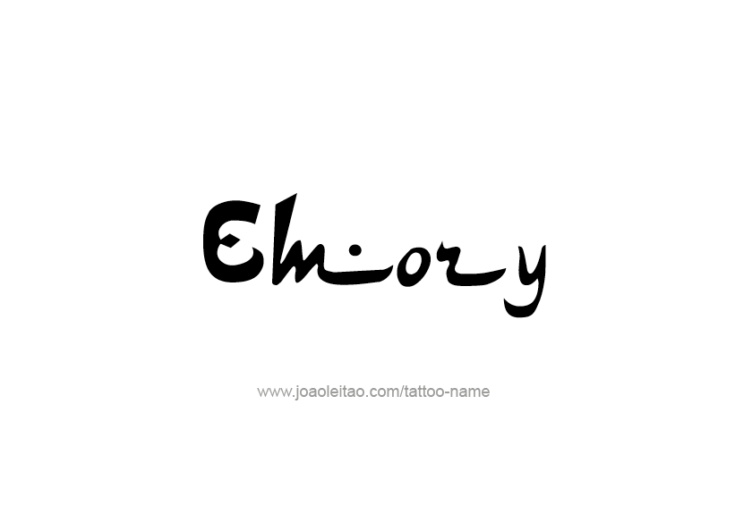 Tattoo Design Name Emory   