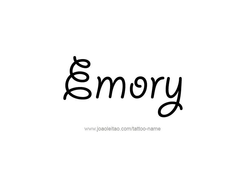 Tattoo Design Name Emory   