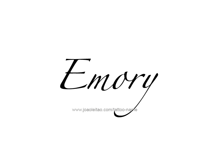 Tattoo Design Name Emory   