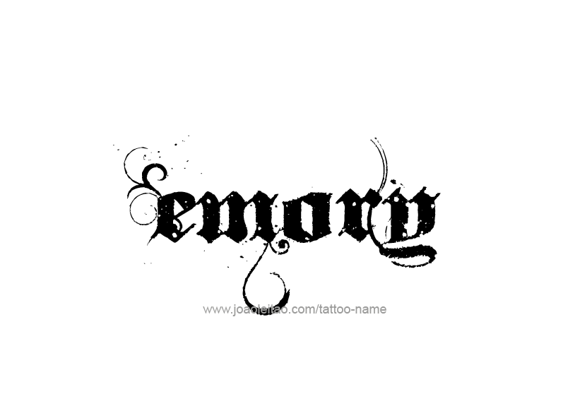 Tattoo Design Name Emory   