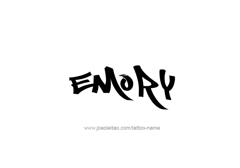 Tattoo Design Name Emory   