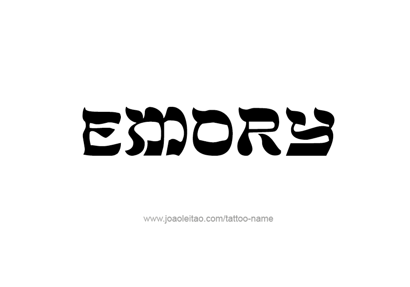 Tattoo Design Name Emory   