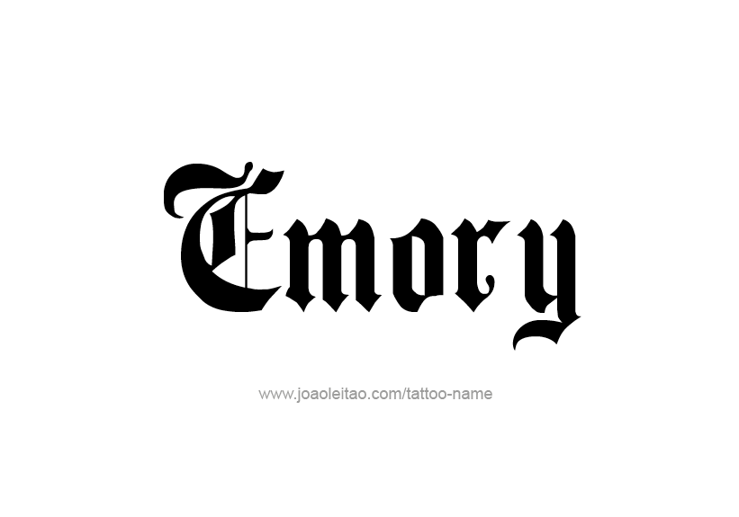 Tattoo Design Name Emory   