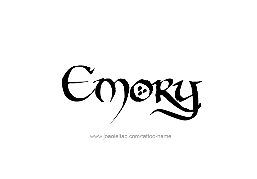 Tattoo Design Name Emory   