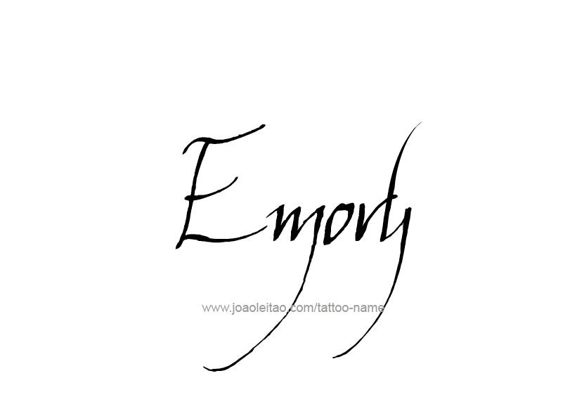 Tattoo Design Name Emory   