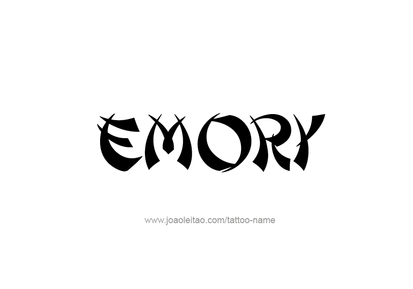 Tattoo Design Name Emory   