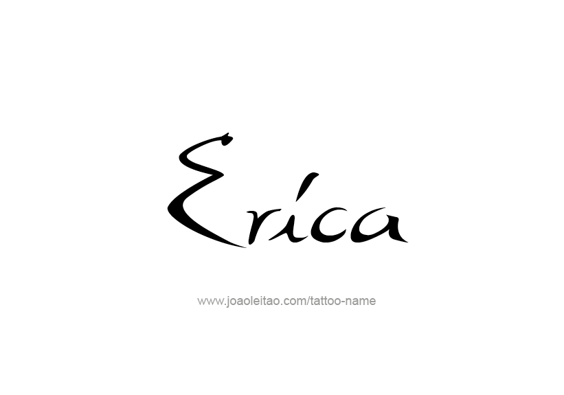 Tattoo Design Name Erica   