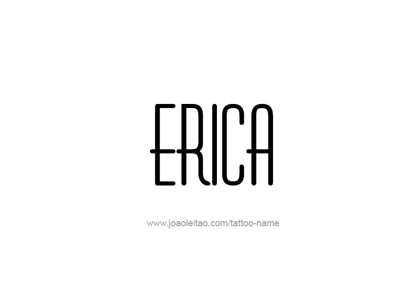 Tattoo Design Name Erica   