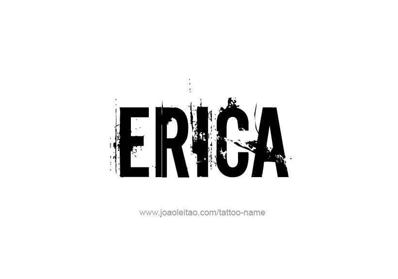 Tattoo Design Name Erica   