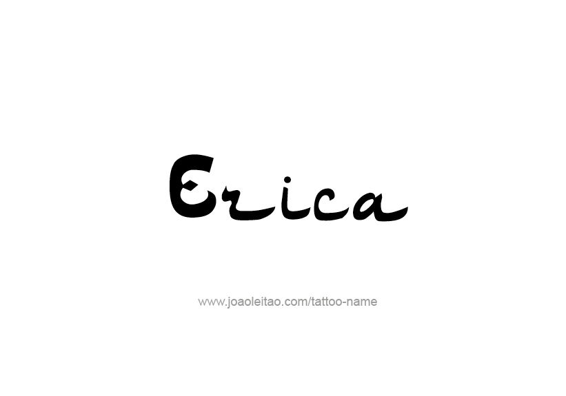 Tattoo Design Name Erica   