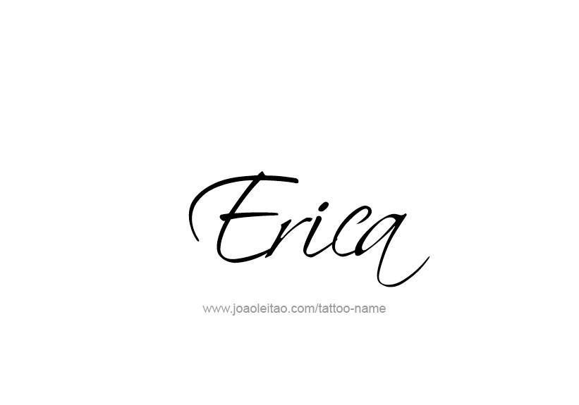 Tattoo Design Name Erica   