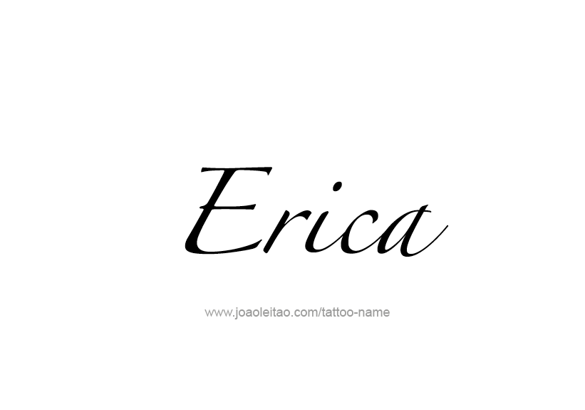 Tattoo Design Name Erica   