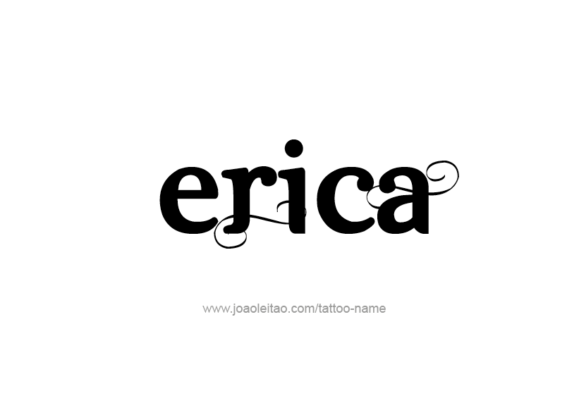 Tattoo Design Name Erica   