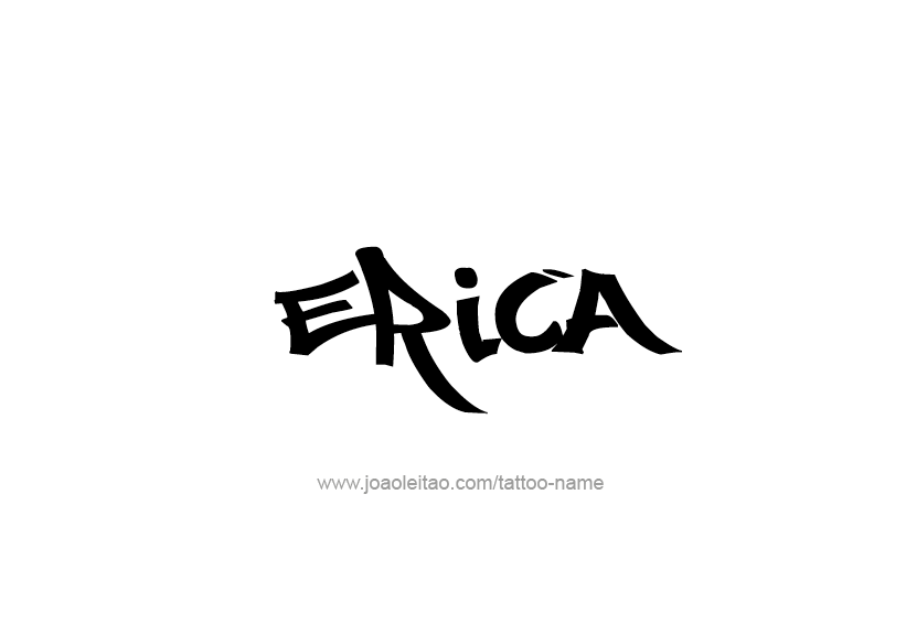 Tattoo Design Name Erica   