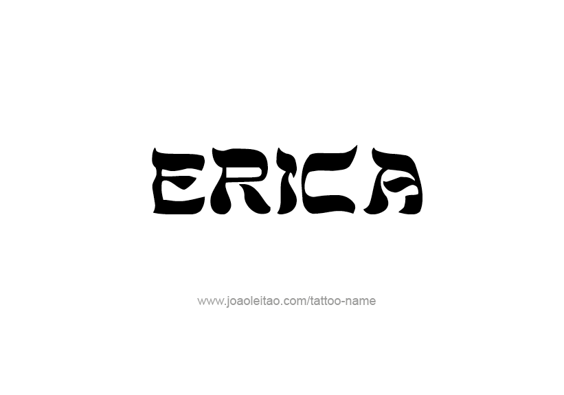 Tattoo Design Name Erica   