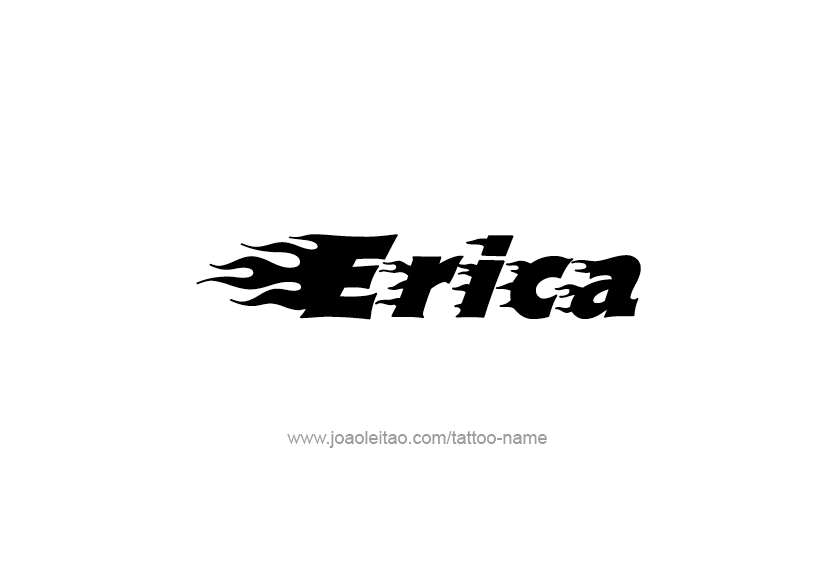 Tattoo Design Name Erica   