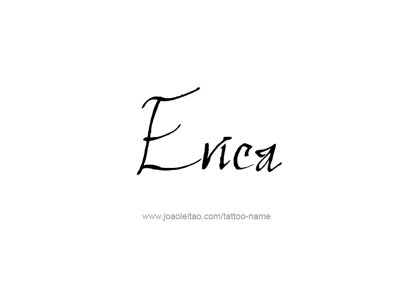 Tattoo Design Name Erica   