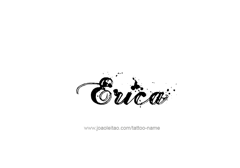 Tattoo Design Name Erica   