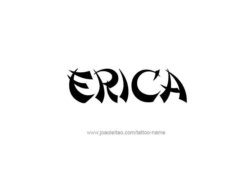 Tattoo Design Name Erica   