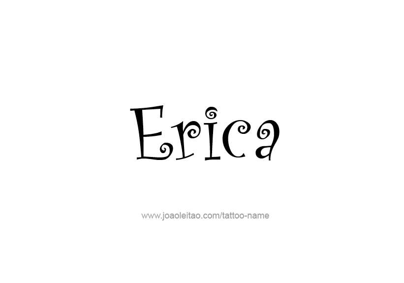 Tattoo Design Name Erica   