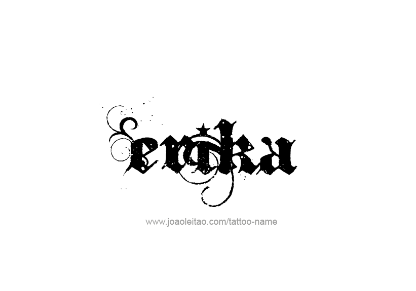 Tattoo Design Name Erika   