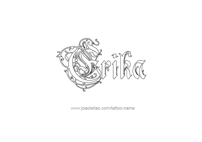 Tattoo Design Name Erika   