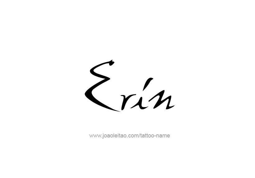 Tattoo Design Name Erin   