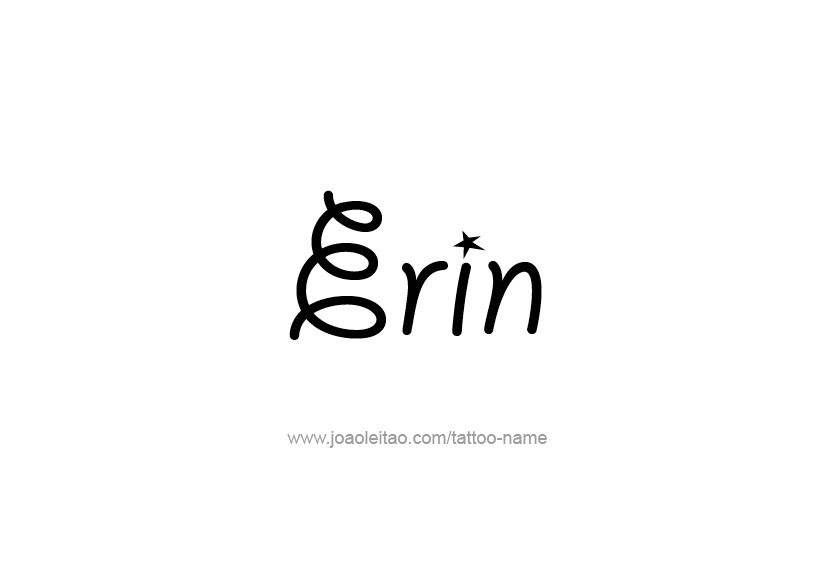 Tattoo Design Name Erin   