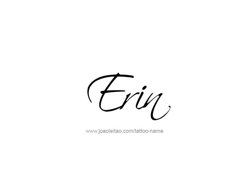 Tattoo Design Name Erin   