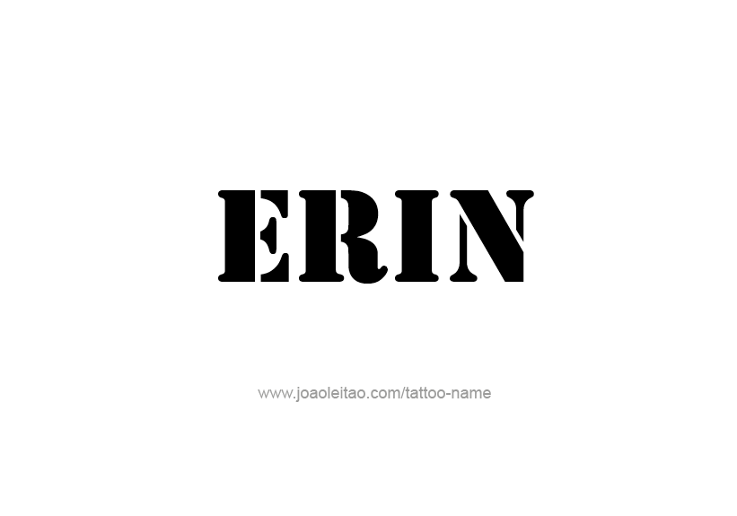 Tattoo Design Name Erin   