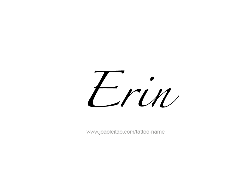 Tattoo Design Name Erin   