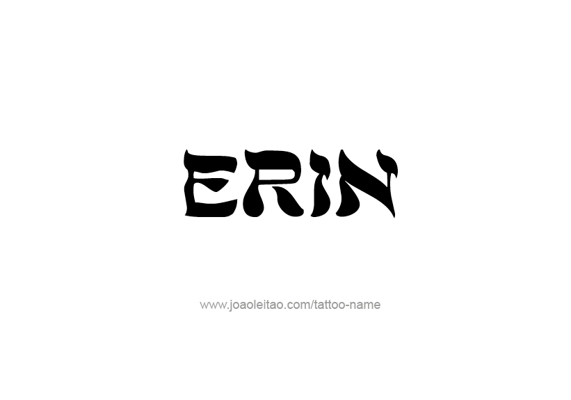 Tattoo Design Name Erin   