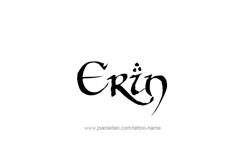 Tattoo Design Name Erin   