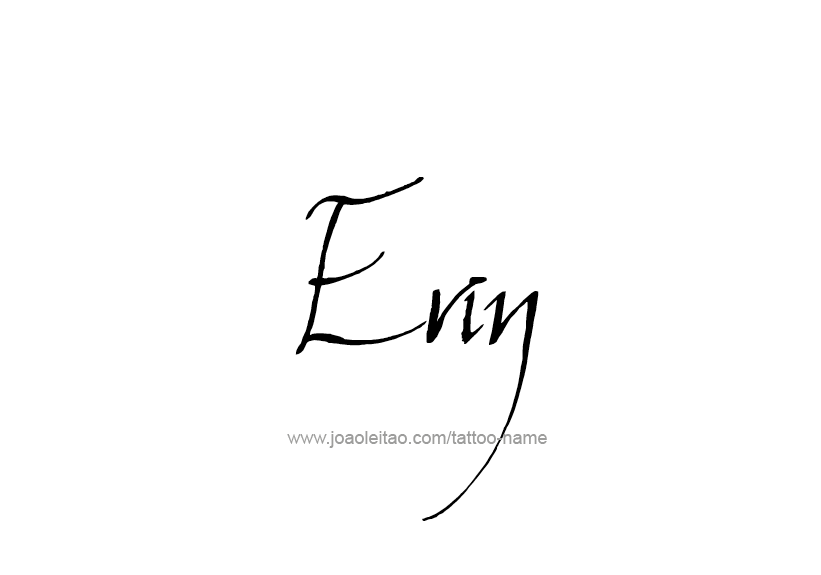 Tattoo Design Name Erin   