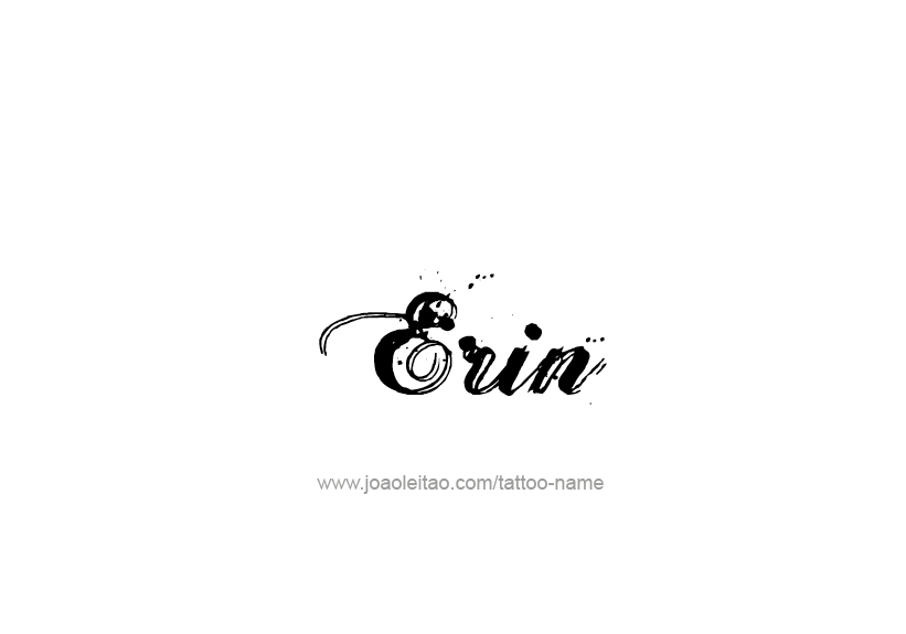 Tattoo Design Name Erin   