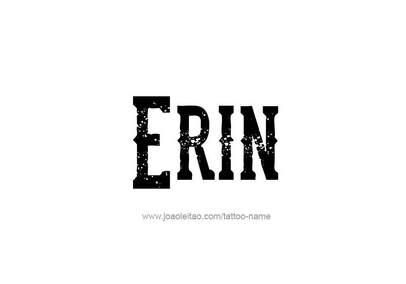 Tattoo Design Name Erin   