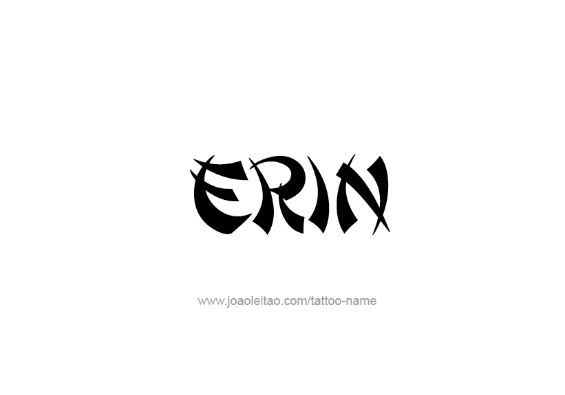 Tattoo Design Name Erin   