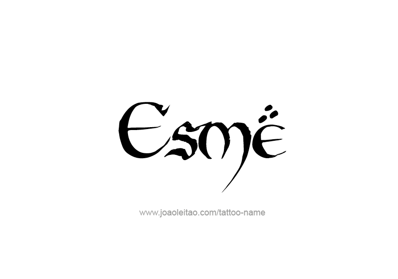 Tattoo Design Name Esme   