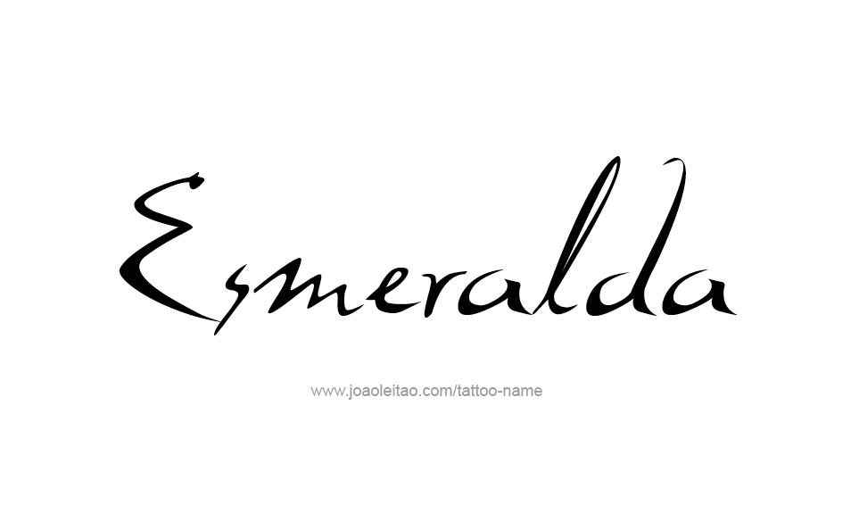 Tattoo Design Name Esmeralda   