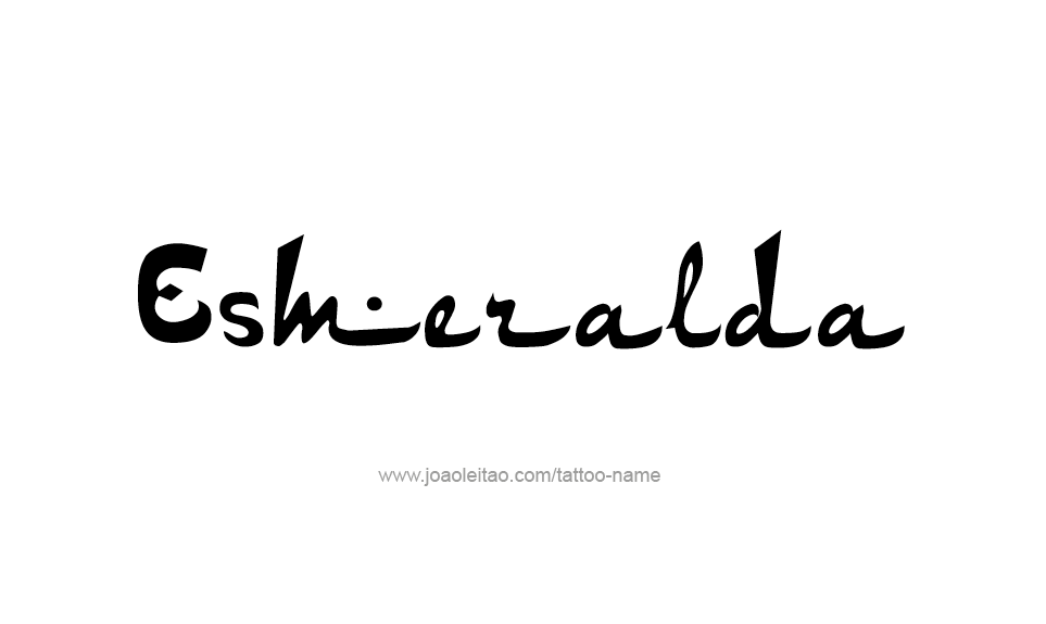 Tattoo Design Name Esmeralda   