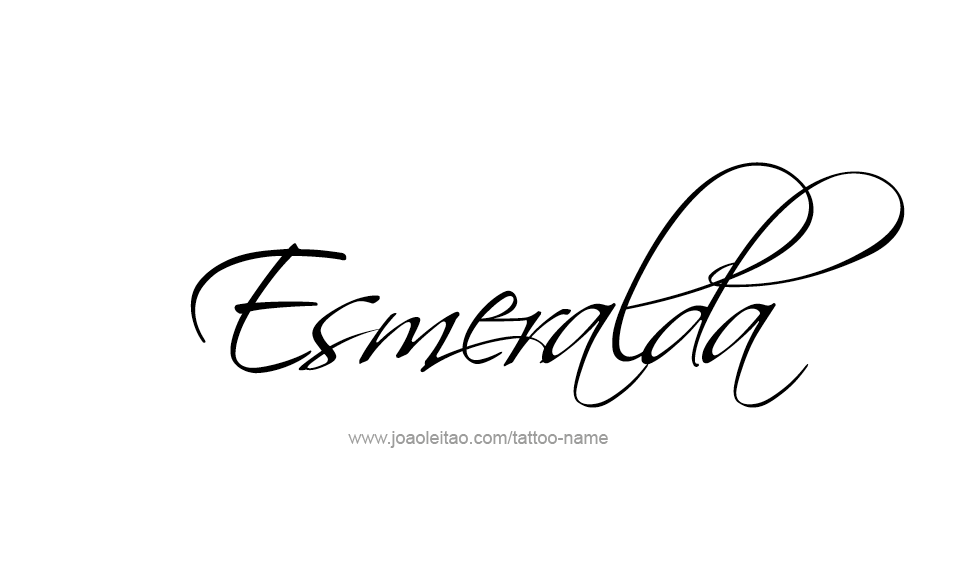 Tattoo Design Name Esmeralda   