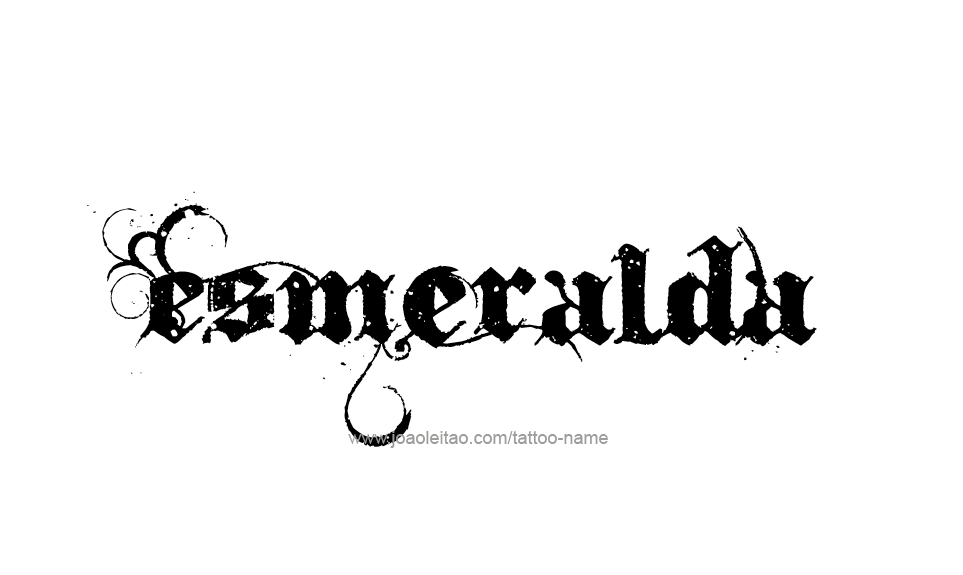 Tattoo Design Name Esmeralda   