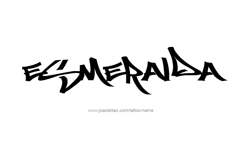 Tattoo Design Name Esmeralda   