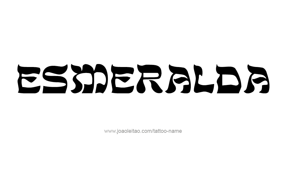 Tattoo Design Name Esmeralda   