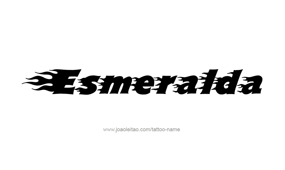 Tattoo Design Name Esmeralda   