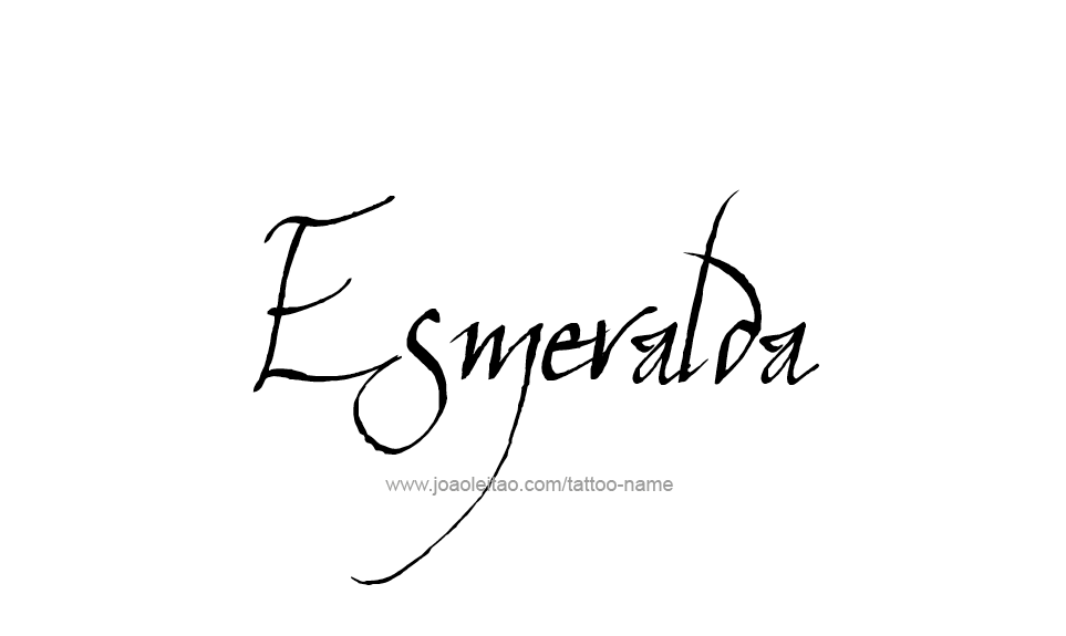 Tattoo Design Name Esmeralda   