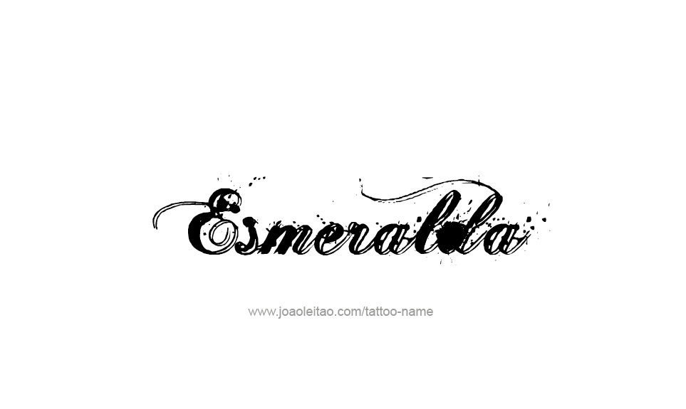 Tattoo Design Name Esmeralda   