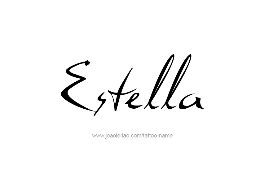 Tattoo Design Name Estella   